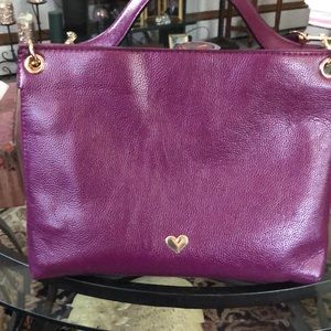 Burgundy tote